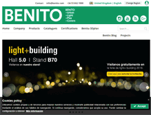 Tablet Screenshot of benito.com